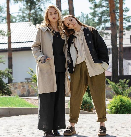 Linen Trench Coat