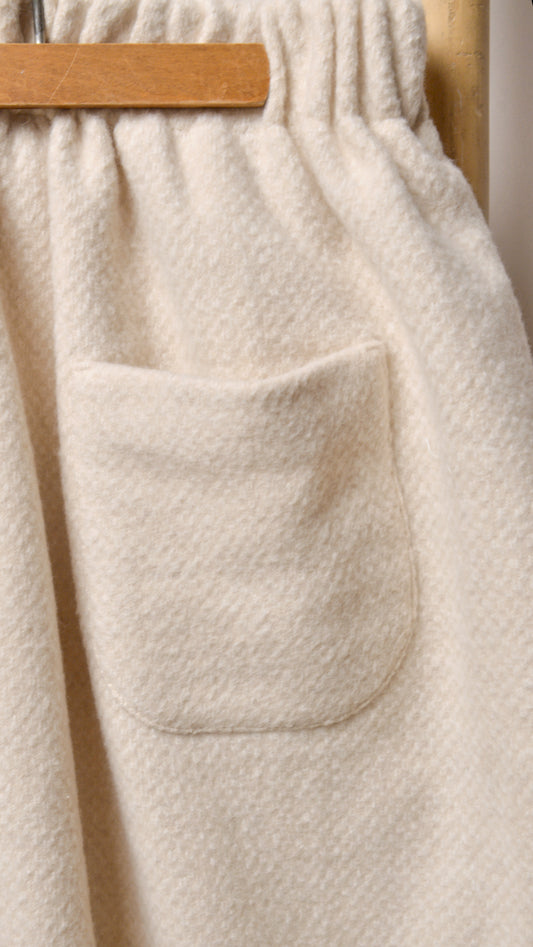 Wool Skirt — Milky