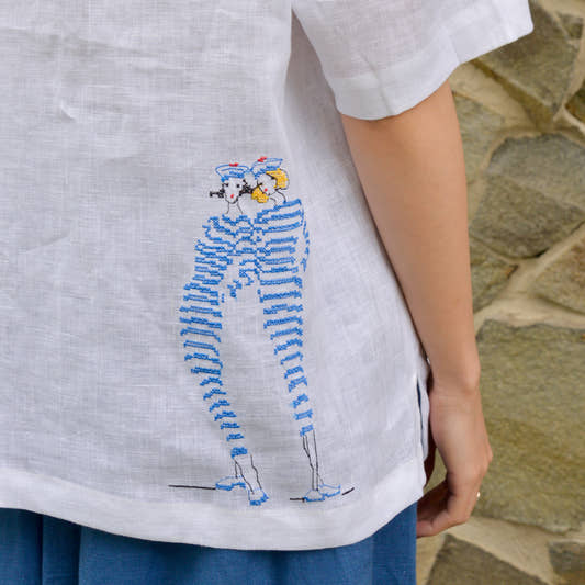 Linen T-Shirt - White