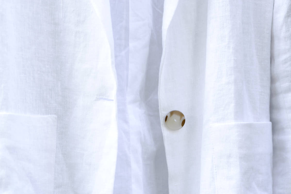 Linen Blazer - White