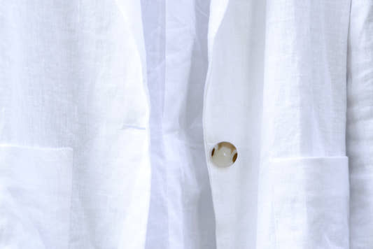 Linen Blazer - White