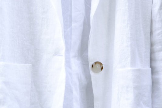 Linen Blazer — White