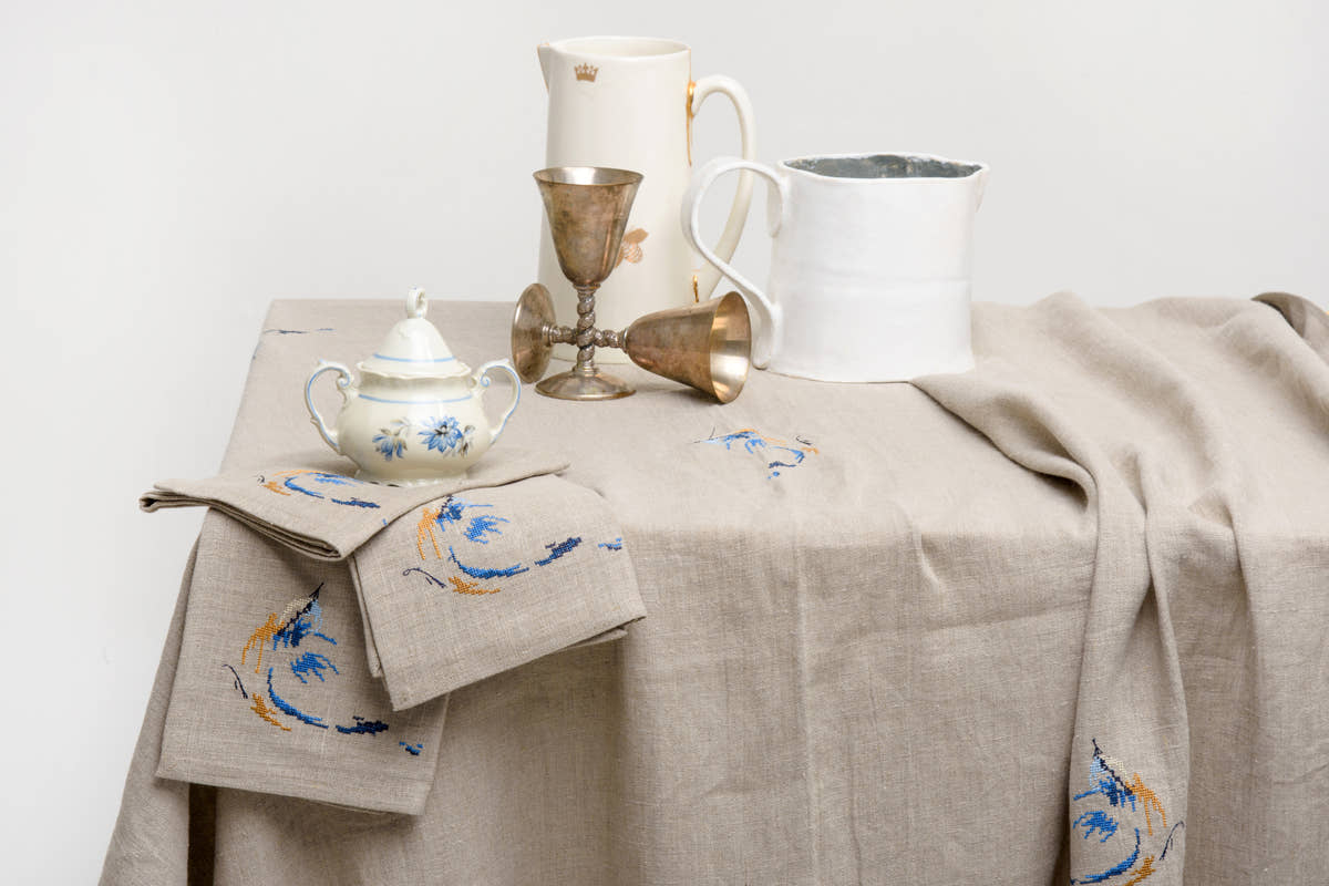 Blue Bird Tablecloth