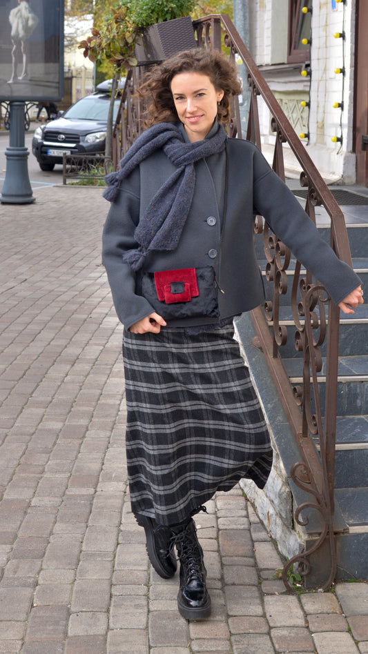 Wool Skirt — Plaid
