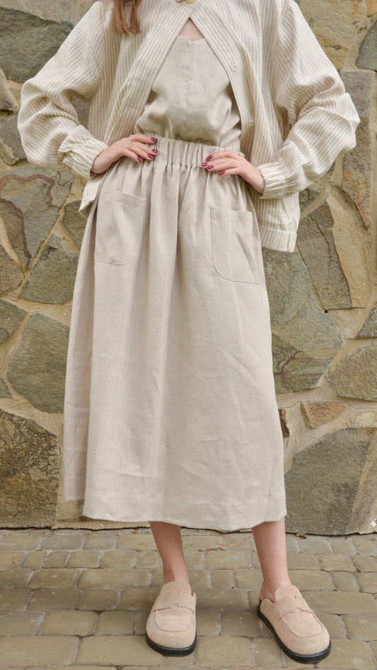 Linen Skirt