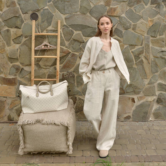 Linen Striped Trousers