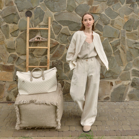 Linen Striped Trousers
