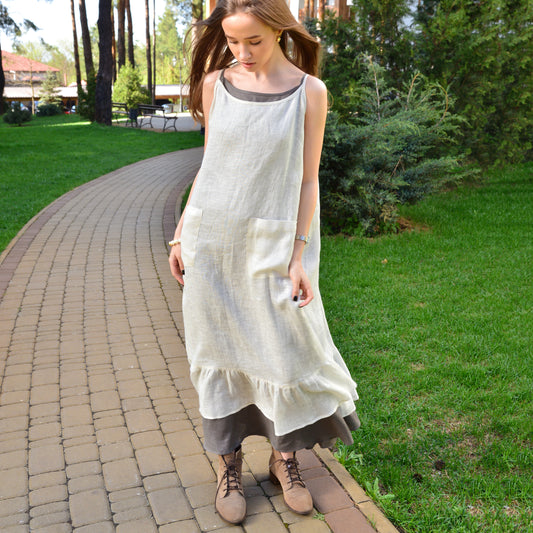 Linen Layered Sundress