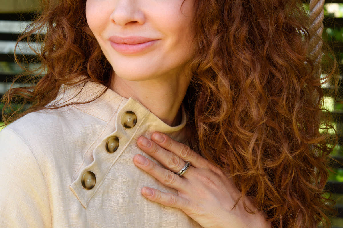 Linen Japanese Dress - Cream