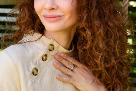 Linen Japanese Dress - Cream