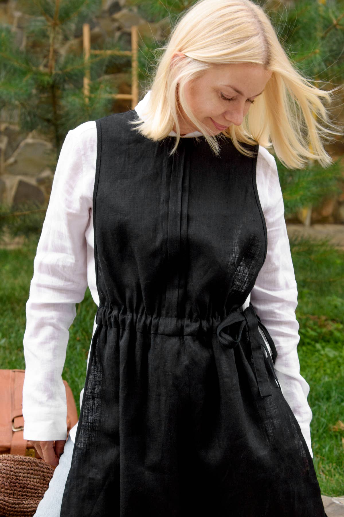 Linen Pinafore Sundress