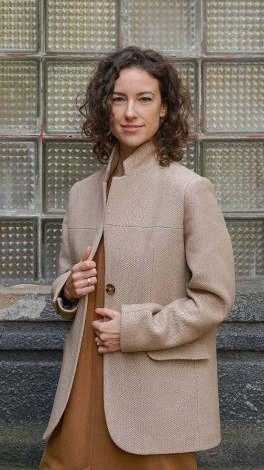 Wool Jacket - Sand Melange