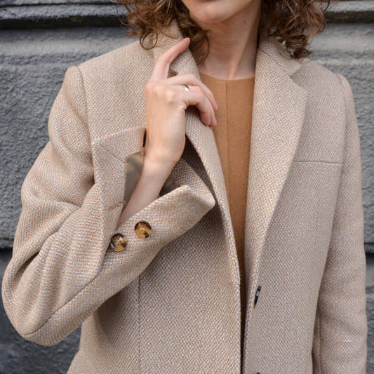 Wool Jacket - Sand Melange