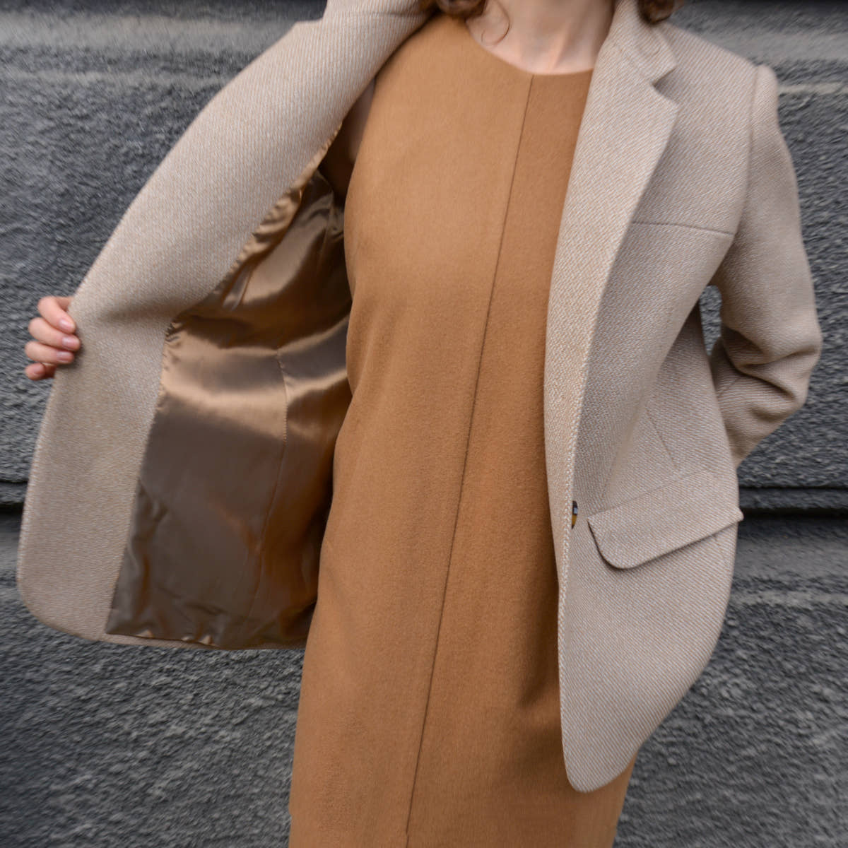 Wool Jacket - Sand Melange