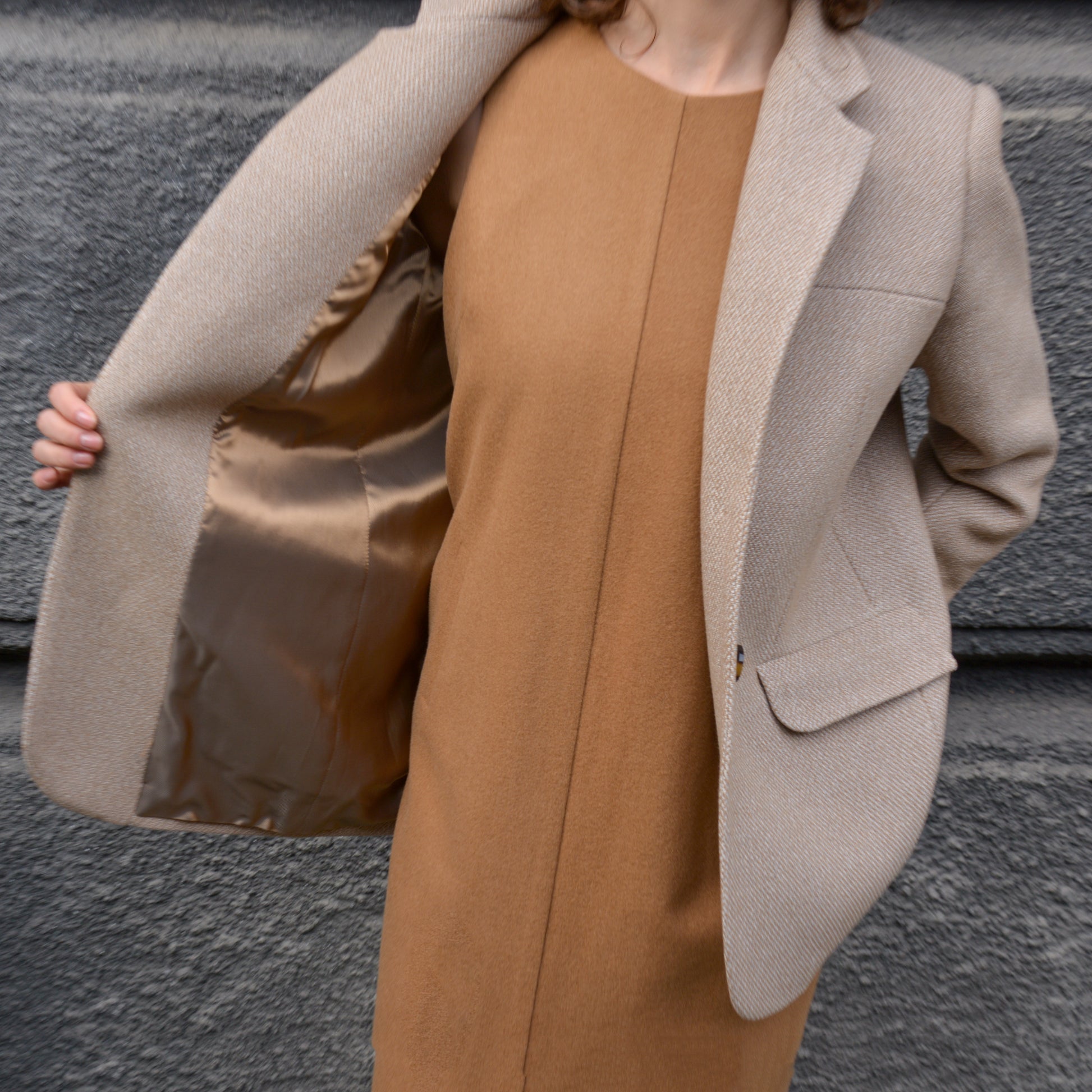 Wool Jacket — Sand Melange