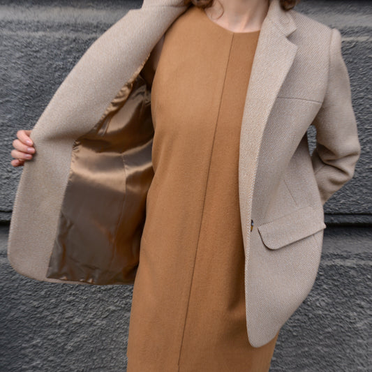 Wool Jacket — Sand Melange