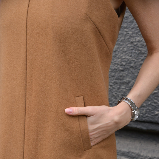 Wool Sundress — Camel