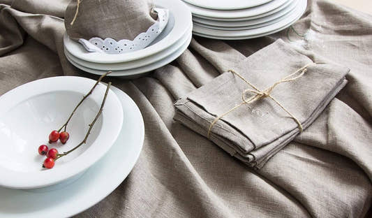 Dandelions Napkin - Natural Linen