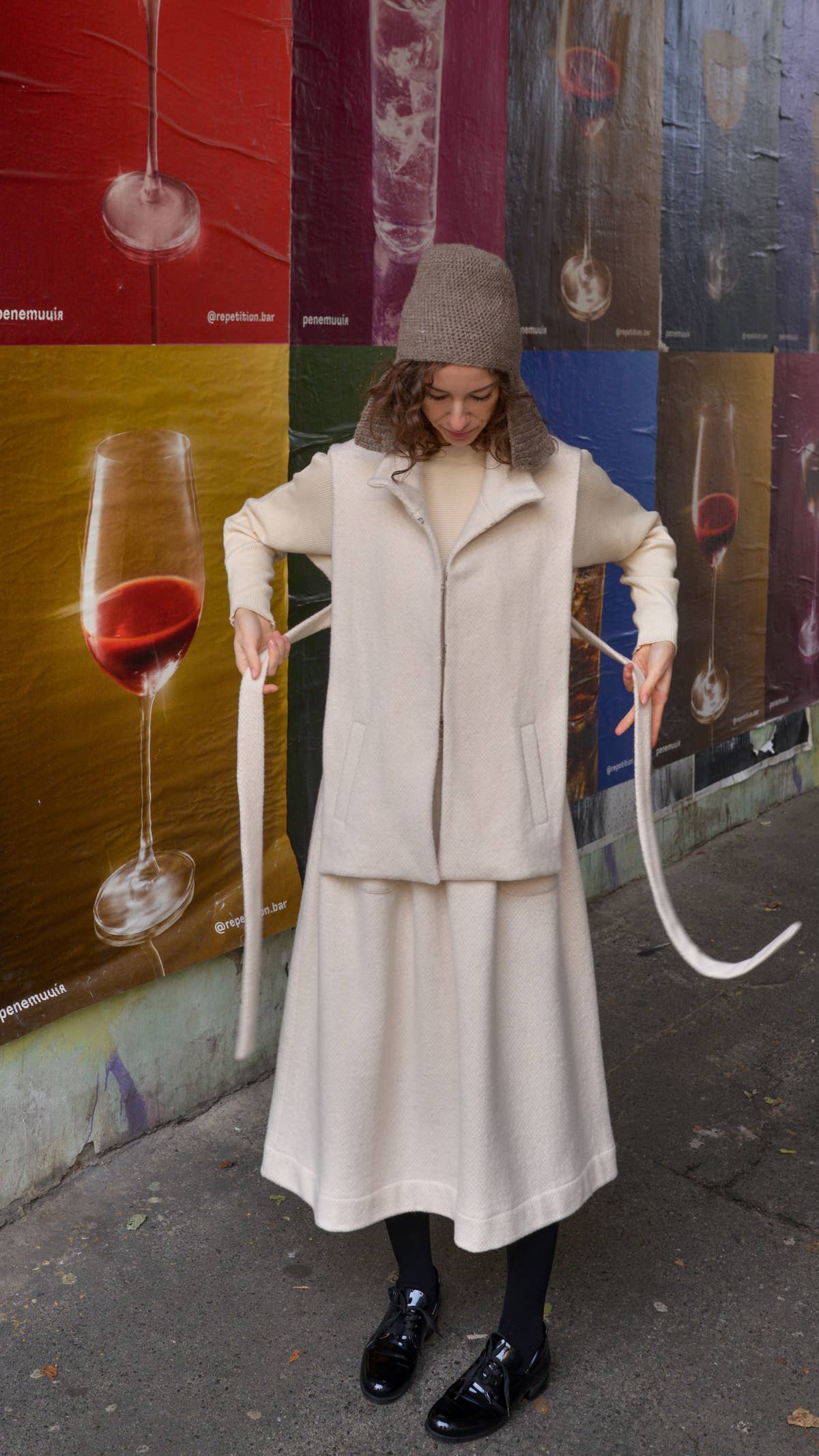 Wool Vest - Milky