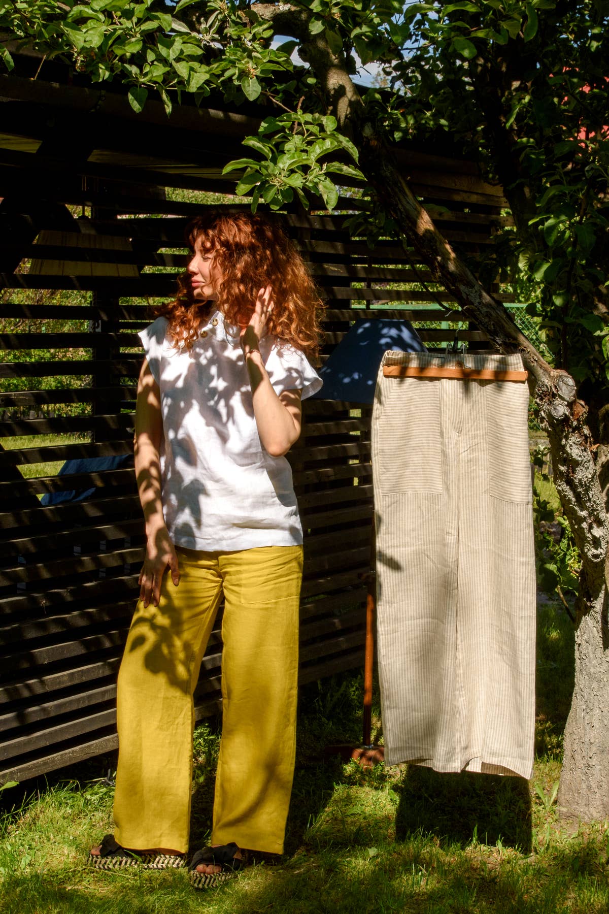Linen Trousers - Mustard