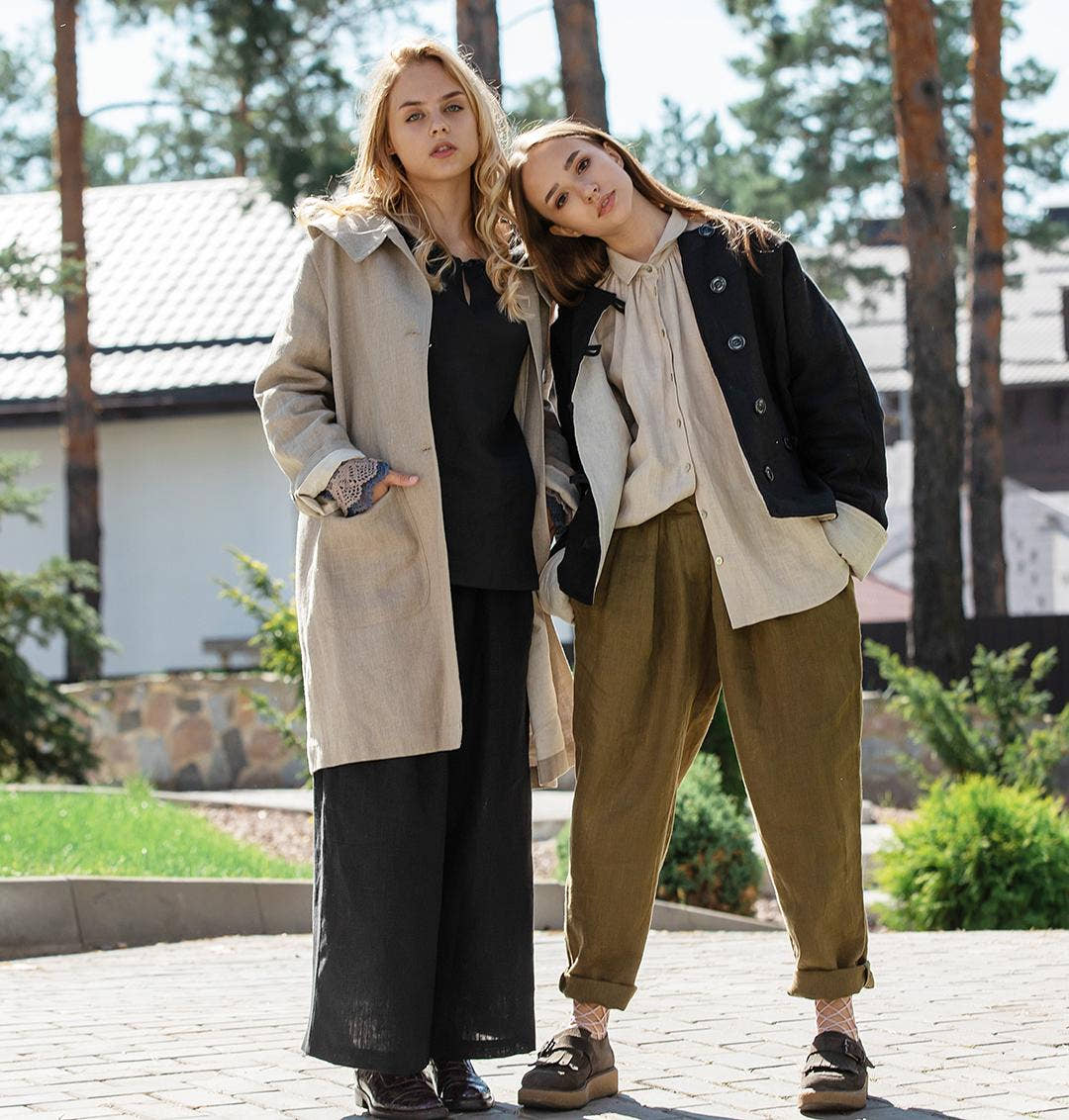 Linen Trench Coat