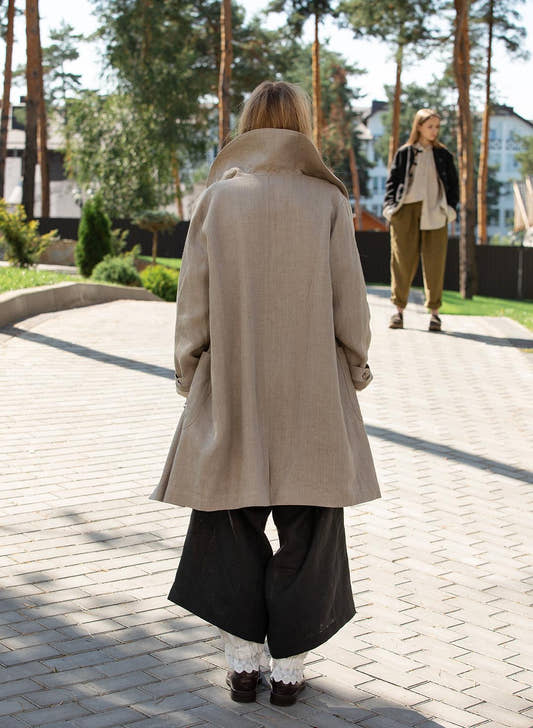 Linen Trench Coat