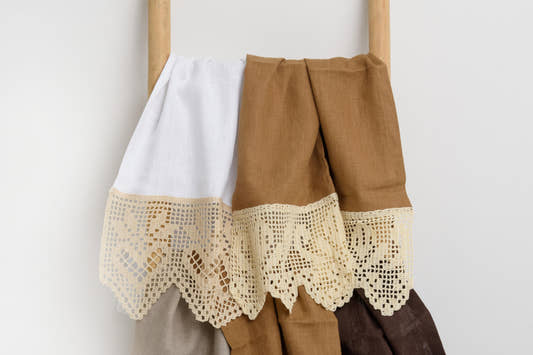Lace Trim Kitchen Towels