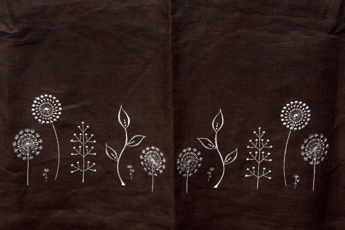 Japan Flowers Runner - Brown