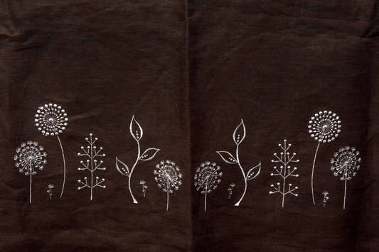 Japan Flowers Runner - Brown