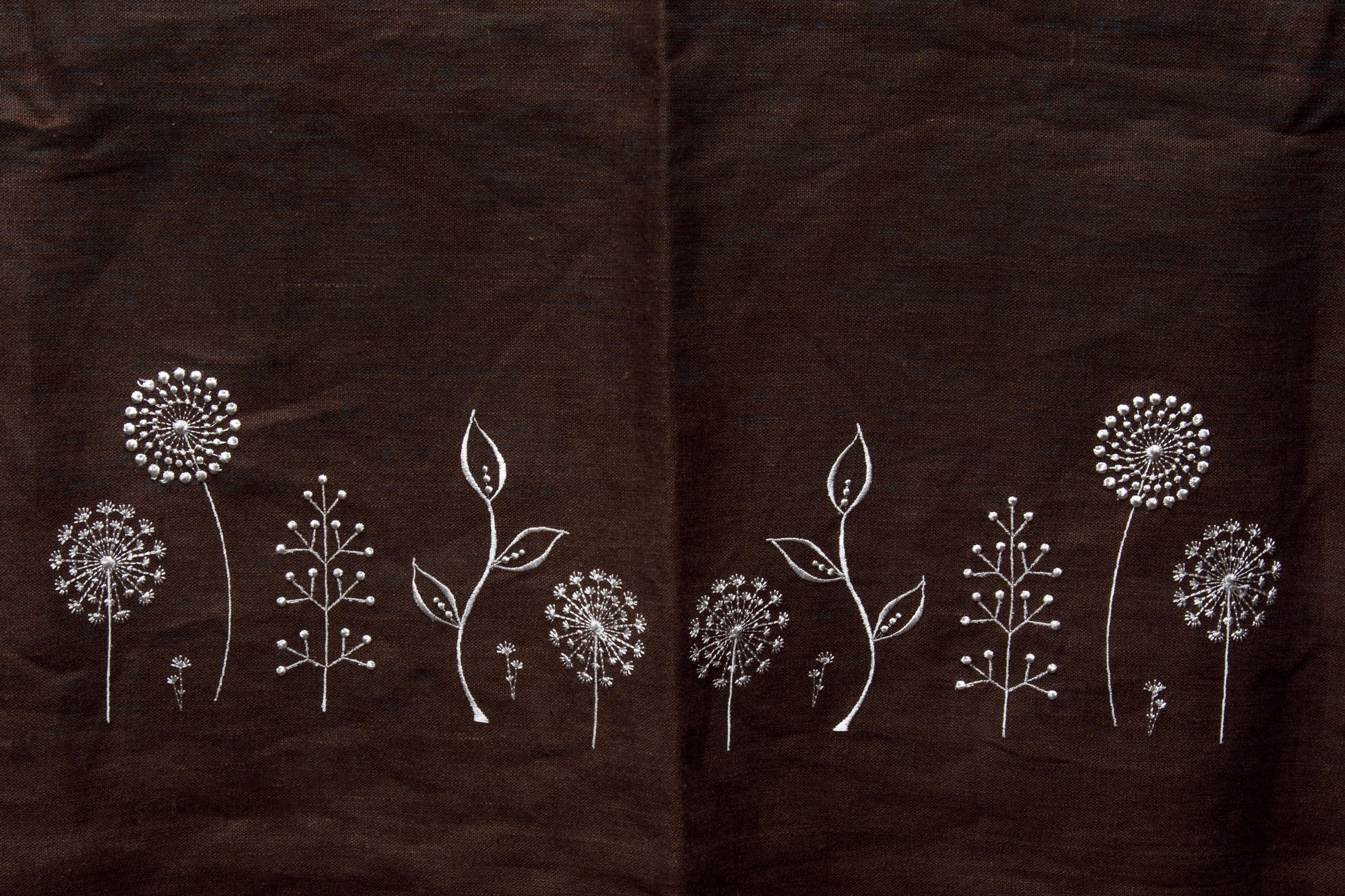 Japan Flowers Runner — Brown