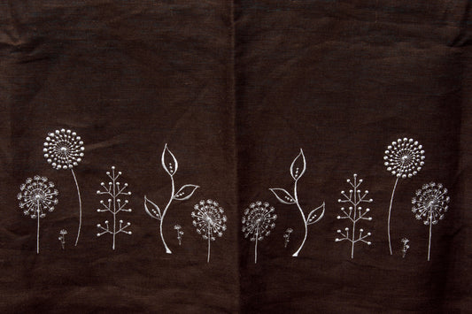 Japan Flowers Runner — Brown