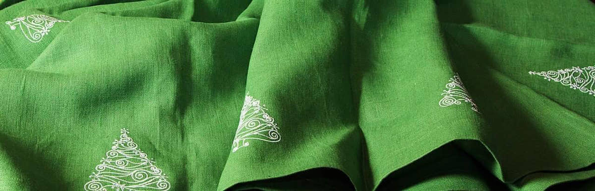 Christmas Trees Napkin - Green