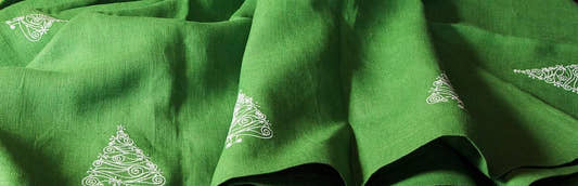 Christmas Trees Napkin - Green