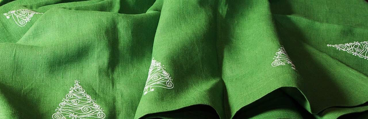 Christmas Trees Napkin — Green