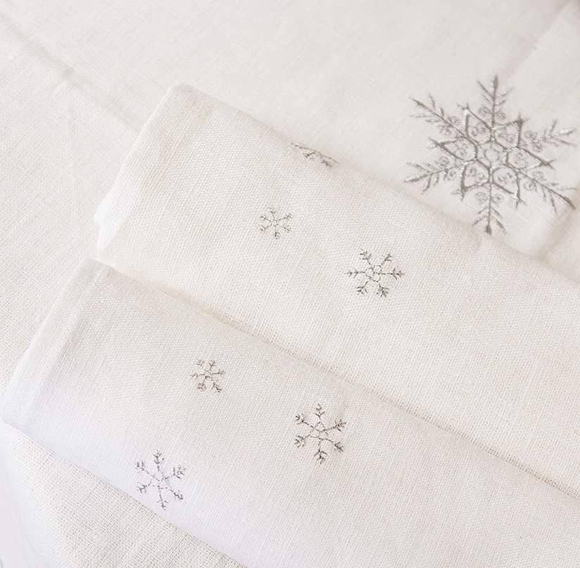 Snowflakes Napkin - Blue