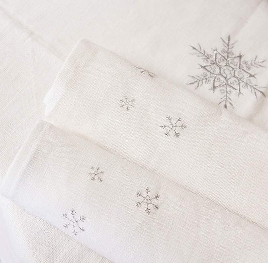 Snowflakes Napkin — Blue