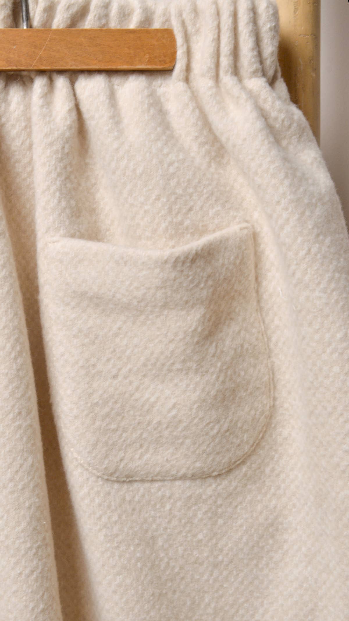Wool Skirt - Milky