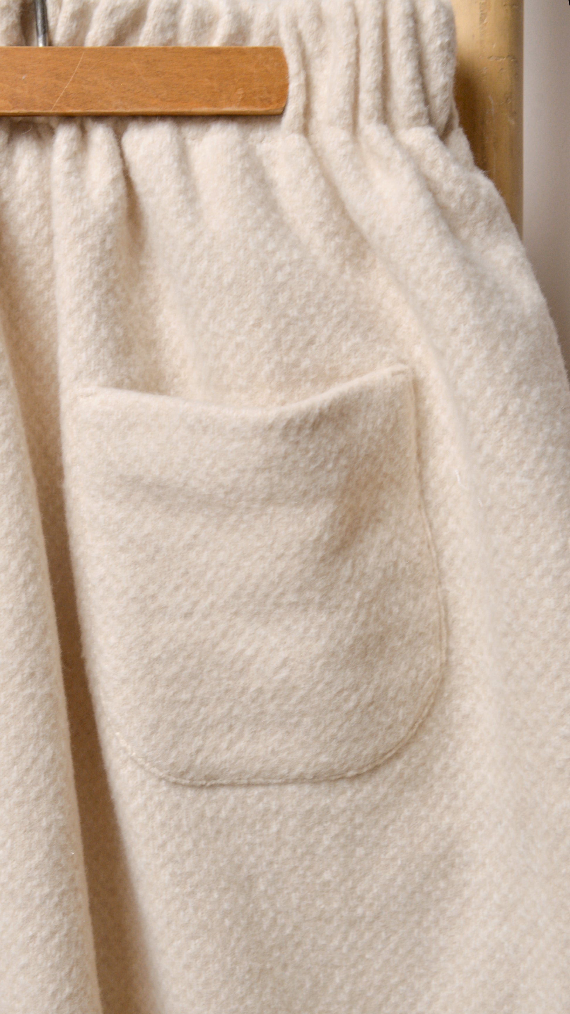Wool Skirt — Milky