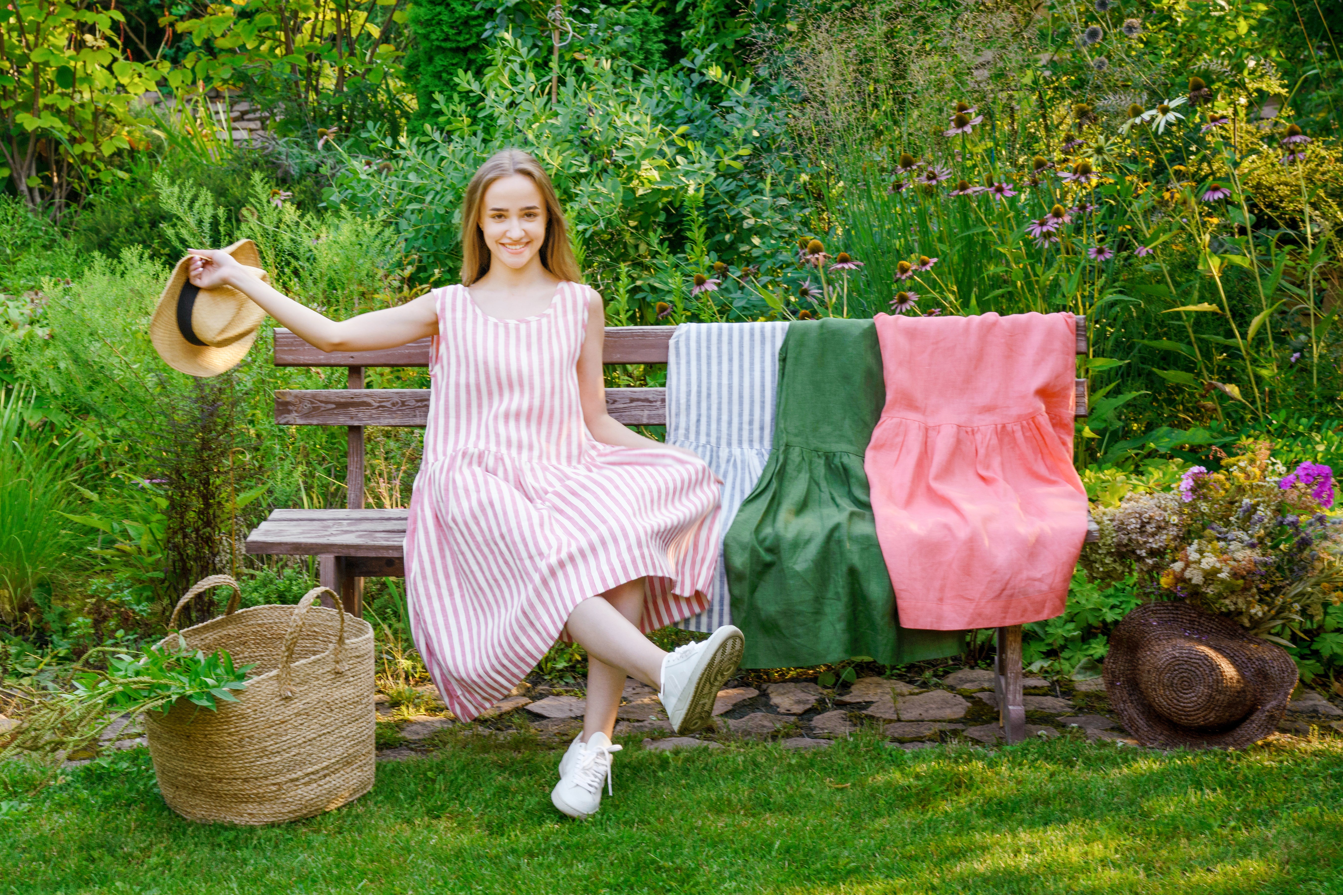 Created in linen, inspired by boho