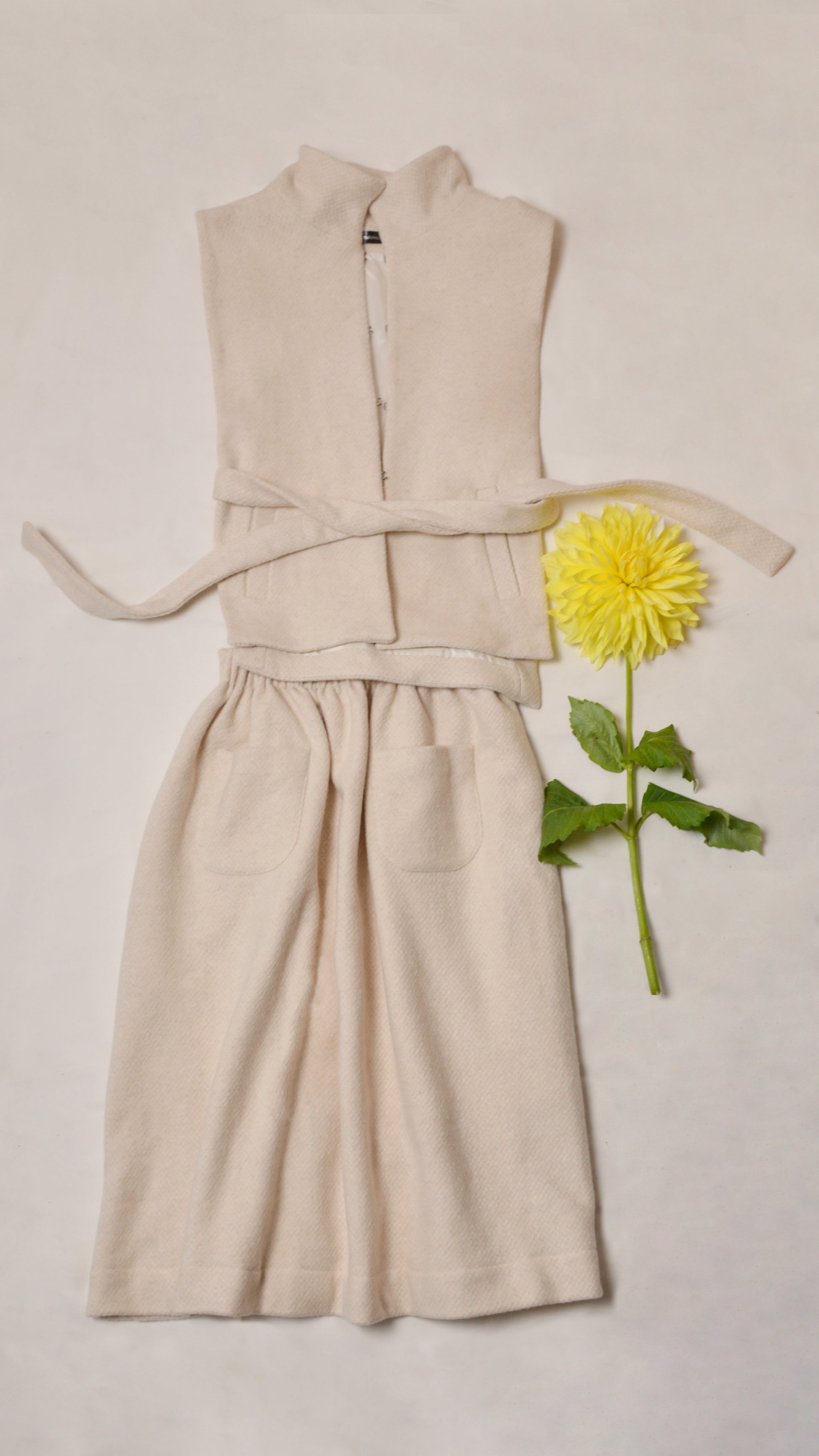 Wool Vest — Milky