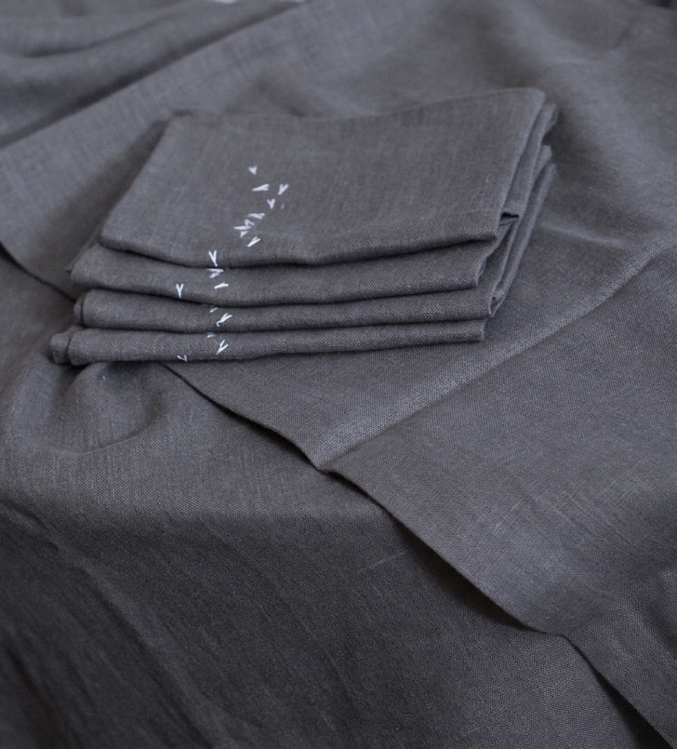 Dandelions Napkin — Gray