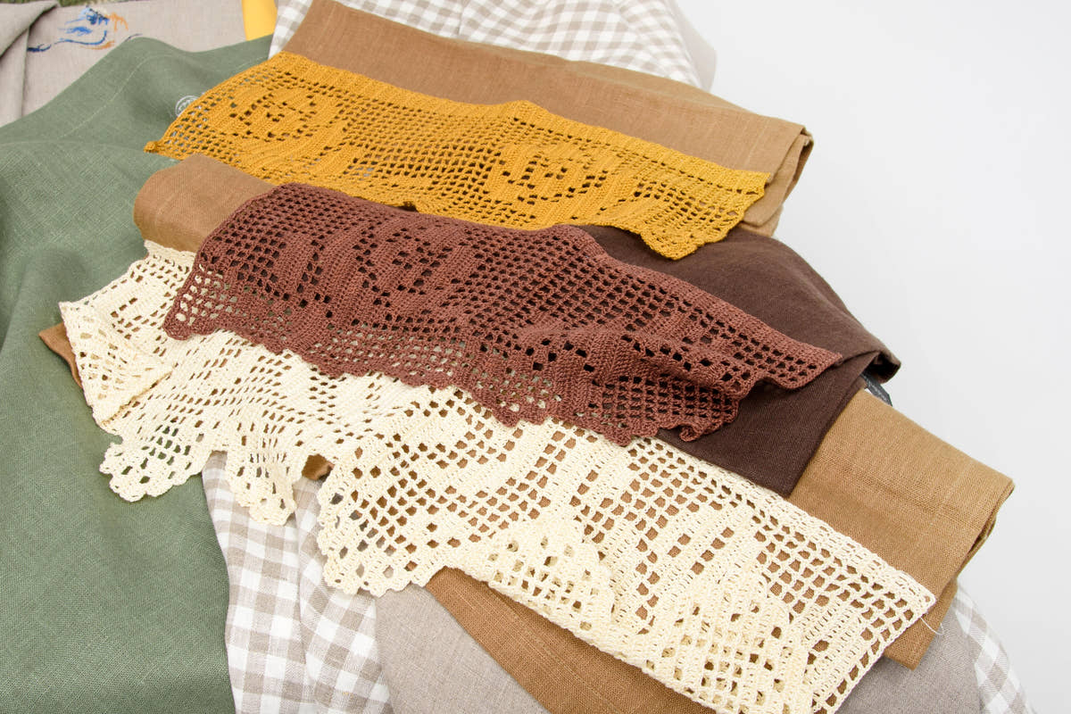 Lace Trim Kitchen Towels