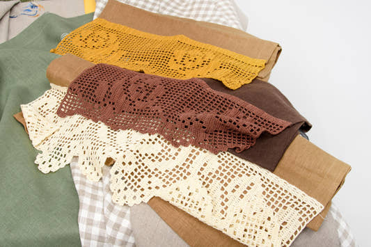 Lace Trim Kitchen Towels