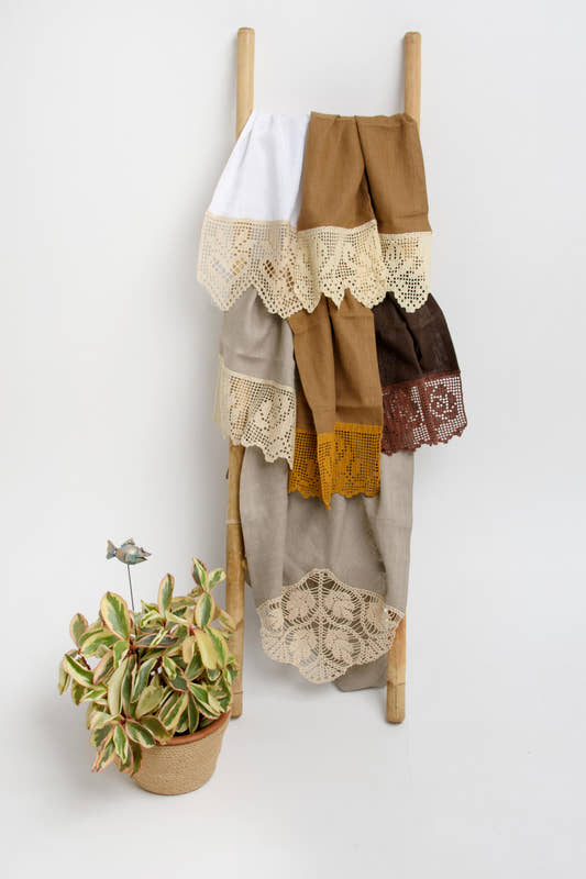Lace Trim Kitchen Towels
