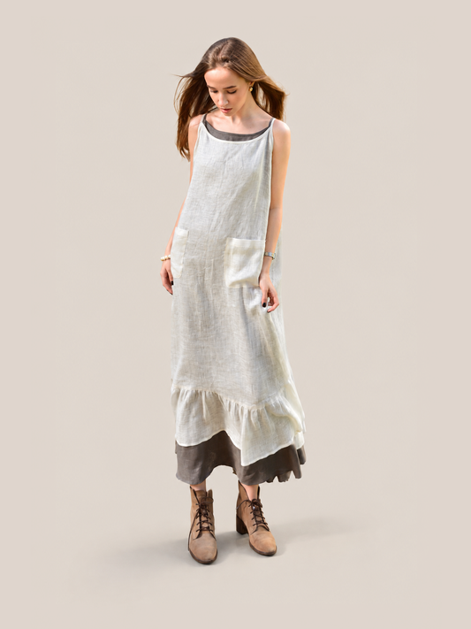 Linen Layered Sundress - studio thumbnail