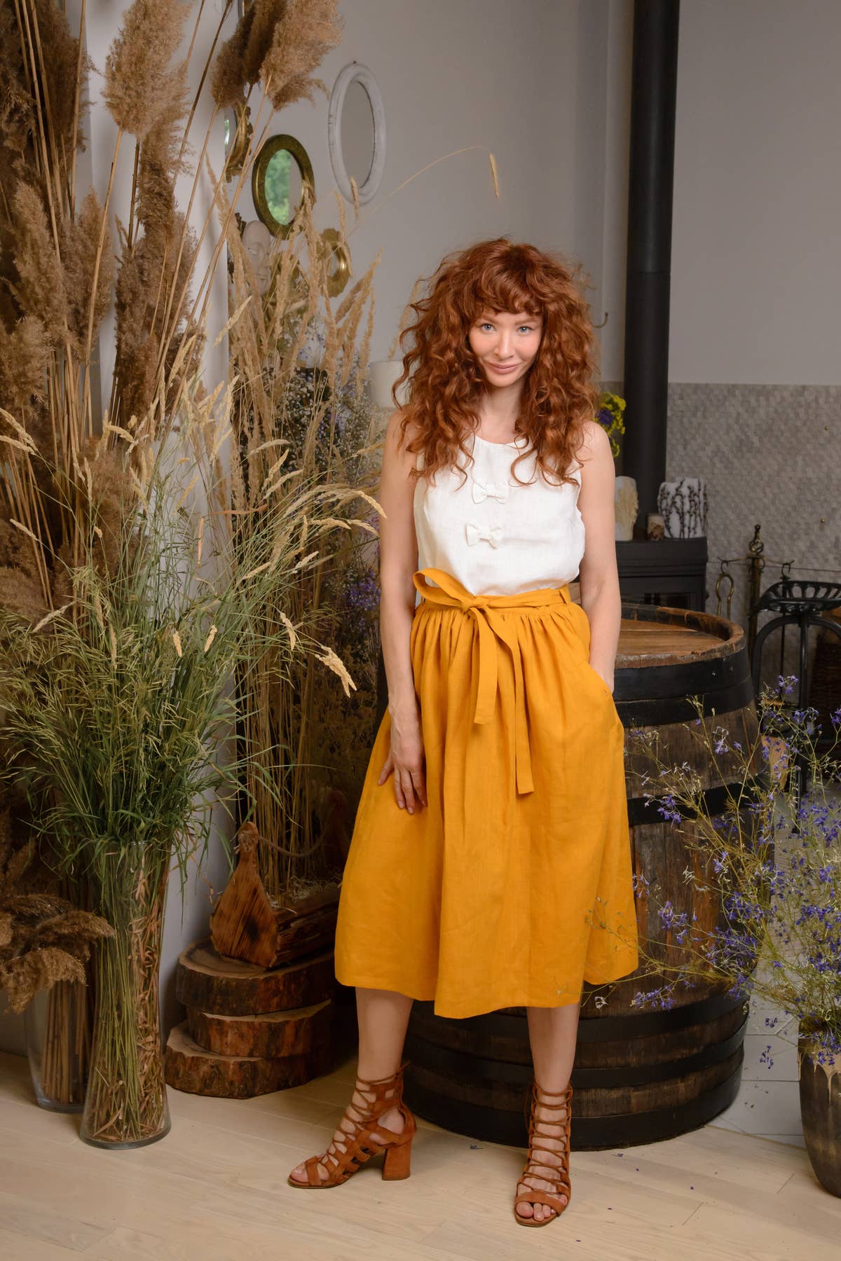 Linen Skirt - Sunny