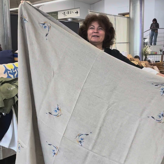 Blue Bird Tablecloth