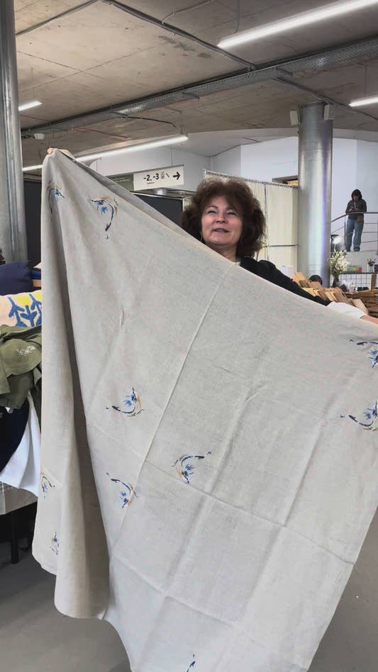 Blue Bird Tablecloth