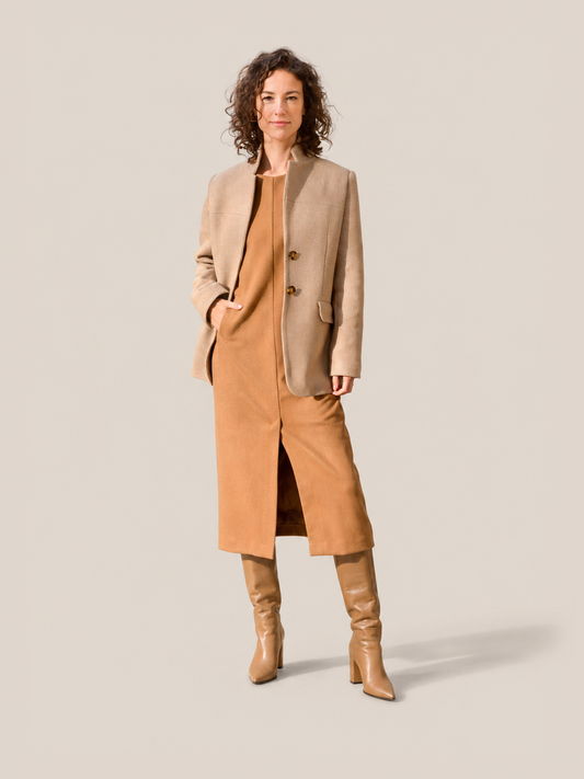 Wool Jacket - Sand Melange - studio thumbnail
