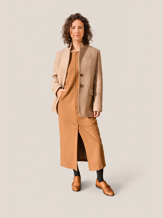 Wool Sundress - Camel - studio thumbnail